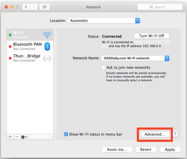 Mac IP Adresi Değiştirme